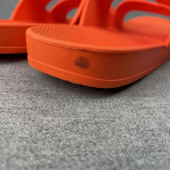 Freedom Moses Anthropologie Sandals Womens 11* Orange Slip On Comfort Beach Boho - Picture 11 of 16